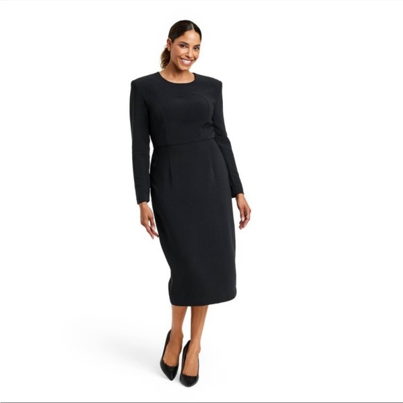 Dresses & Skirts - Sergio Hudson Black Long Sleeve Dress